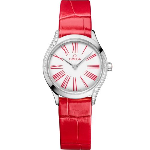 Omega Mini Trésor Quartz 26 Stainless Steel - Diamond / White Enamel